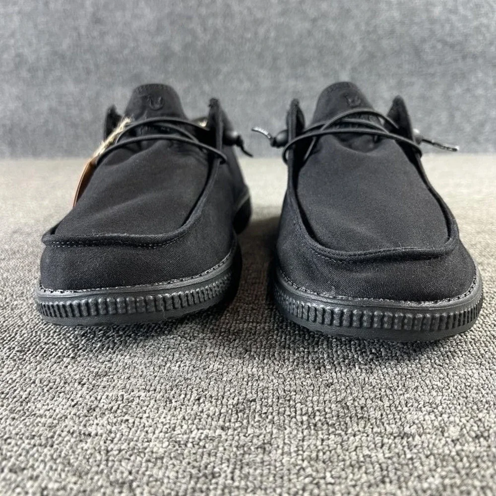 PITAS Shoes Mens 12 Black Slip On Casual Loafers Comfortable WP150 DANI